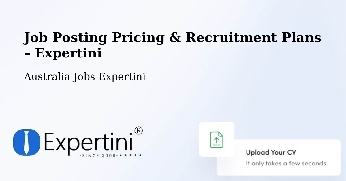 Job Posting Pricing & Recruitment Plans – Williams - Williams, Australia Jobs Expertini